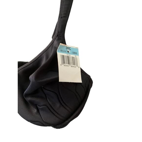 Bali Live It Up Full-Figure Seamless Bra Women 36C Black Nylon Underwire Stretch - Picture 2 of 2